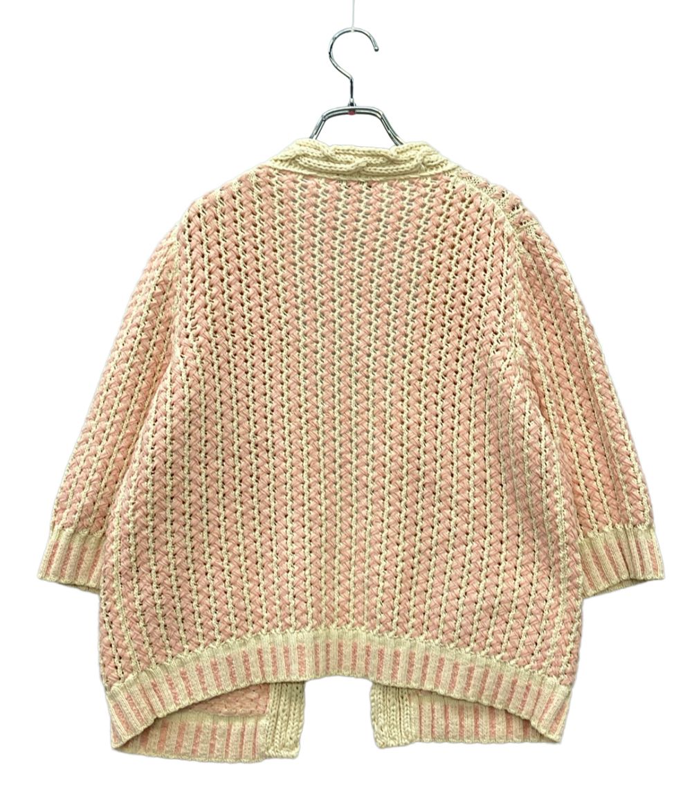 CHANEL Long-Sleeve Cable Knit Cardigan Size 38