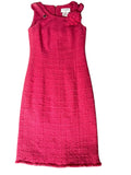 CHANEL Camellia CC Button 2-Way Tweed Dress with Brooch Size 34