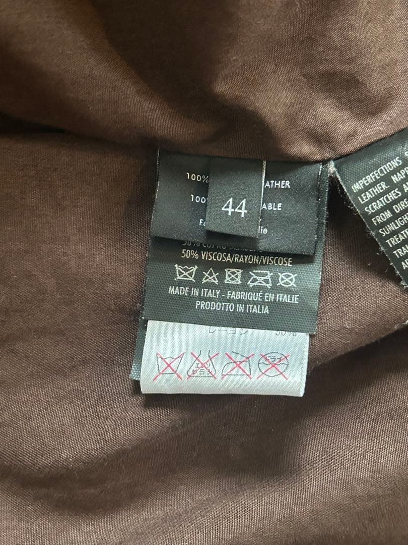 GUCCI Leather Jacket Size 44