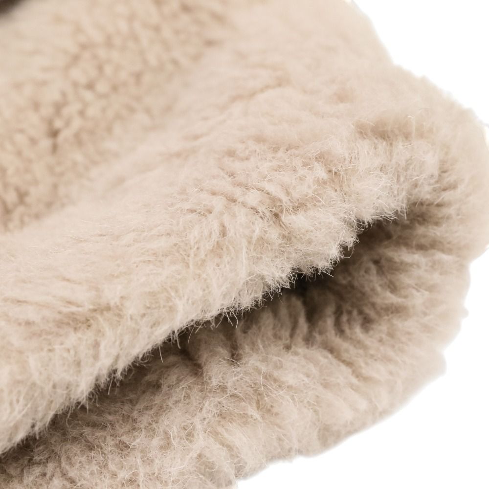 Max Mara 24AW NEWABAVO1 Alpaca Cape Teddy Bear Coat Size S/M Beige — Unworn