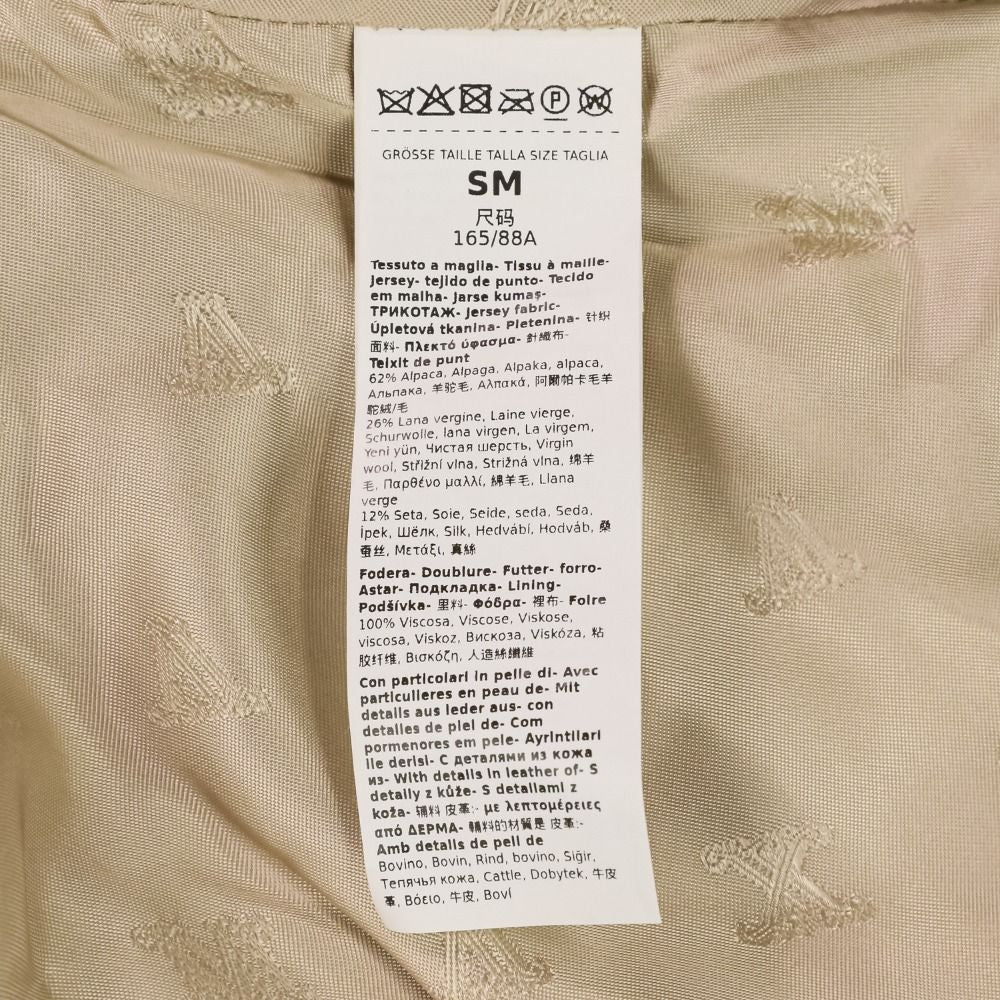Max Mara 24AW NEWABAVO1 Alpaca Cape Teddy Bear Coat Size S/M Beige — Unworn