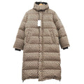 GUCCI G Logo Down Long Coat 595475 Z8AFE Beige Size 44 — Like New