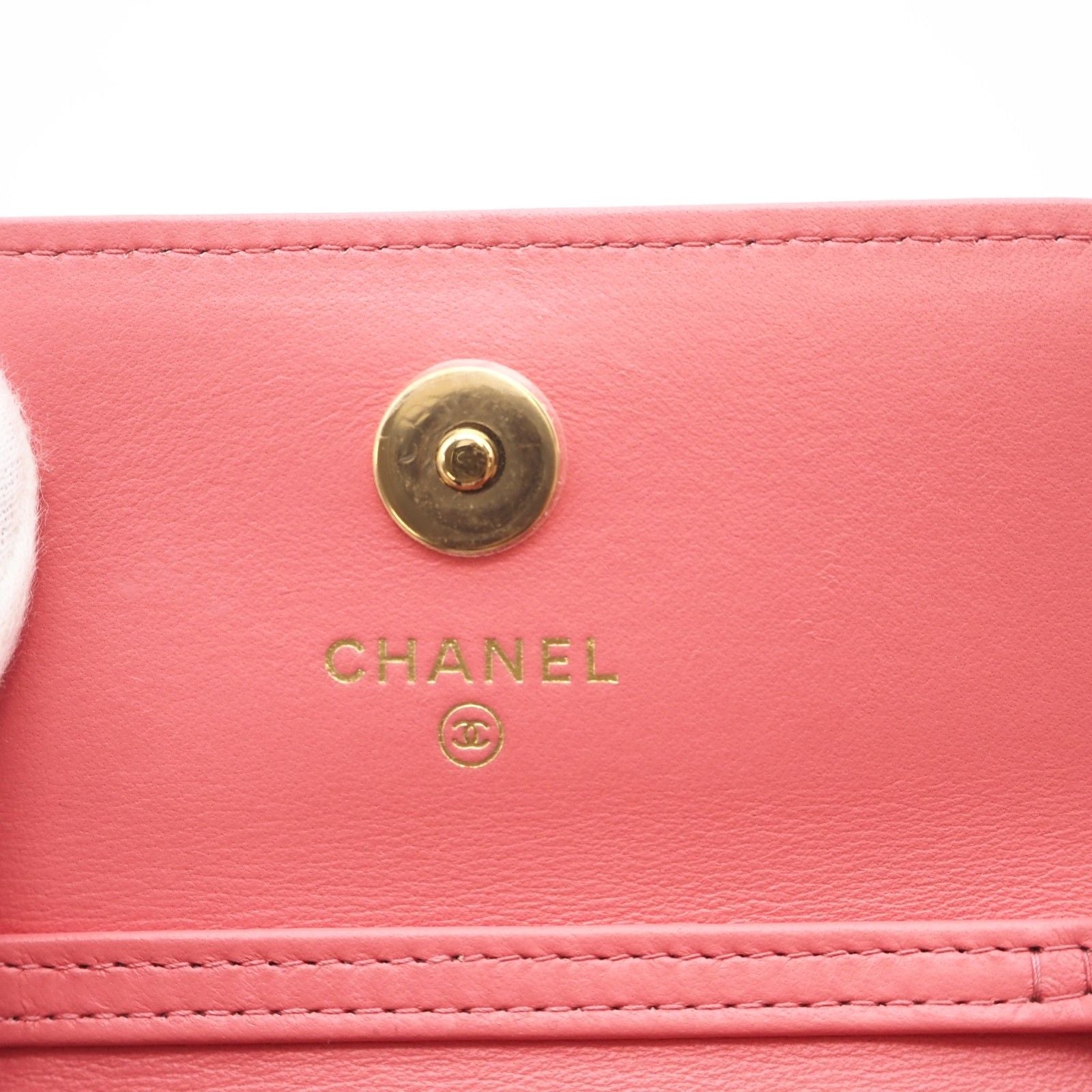 CHANEL Matelasse Timeless Classic  Bijou Chain Shoulder Bag — Pink Lambskin, Serial 30747609