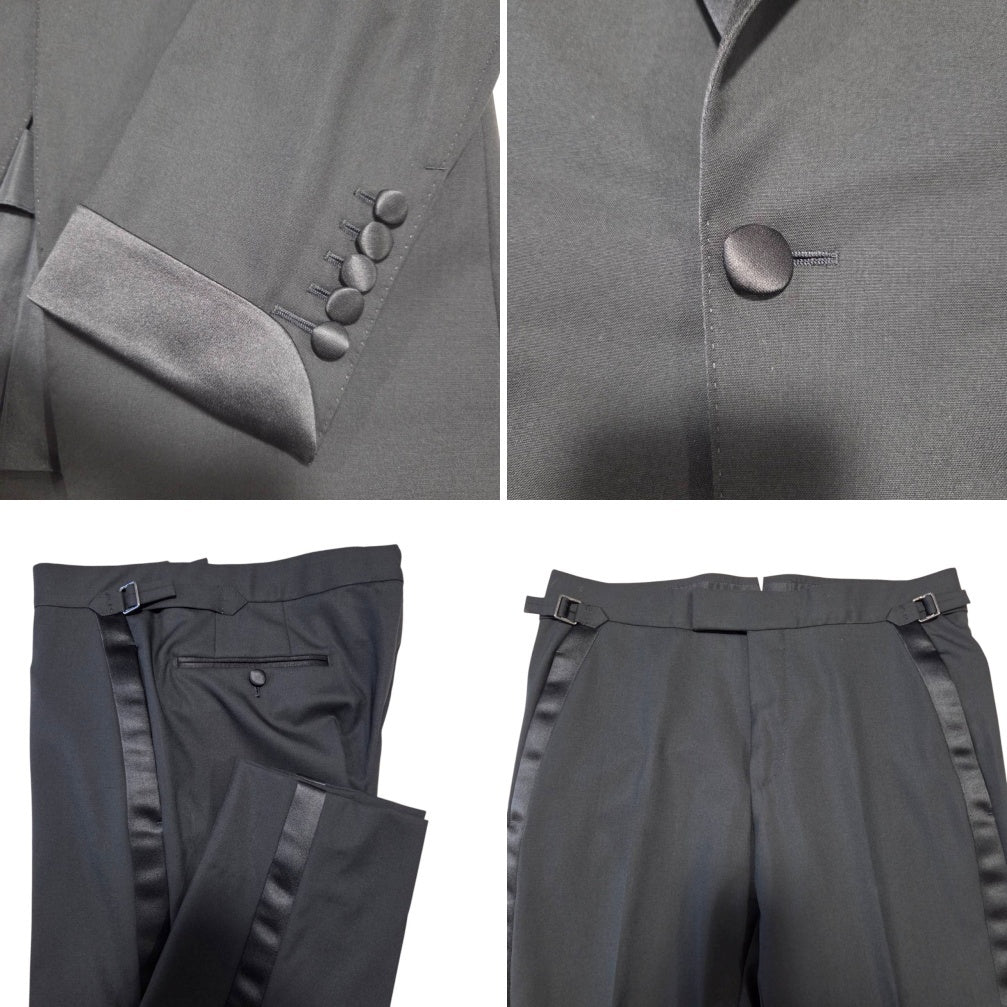 TOM FORD Tuxedo Suit Setup Jacket Blazer  Pants Trousers — Size 44 Men
