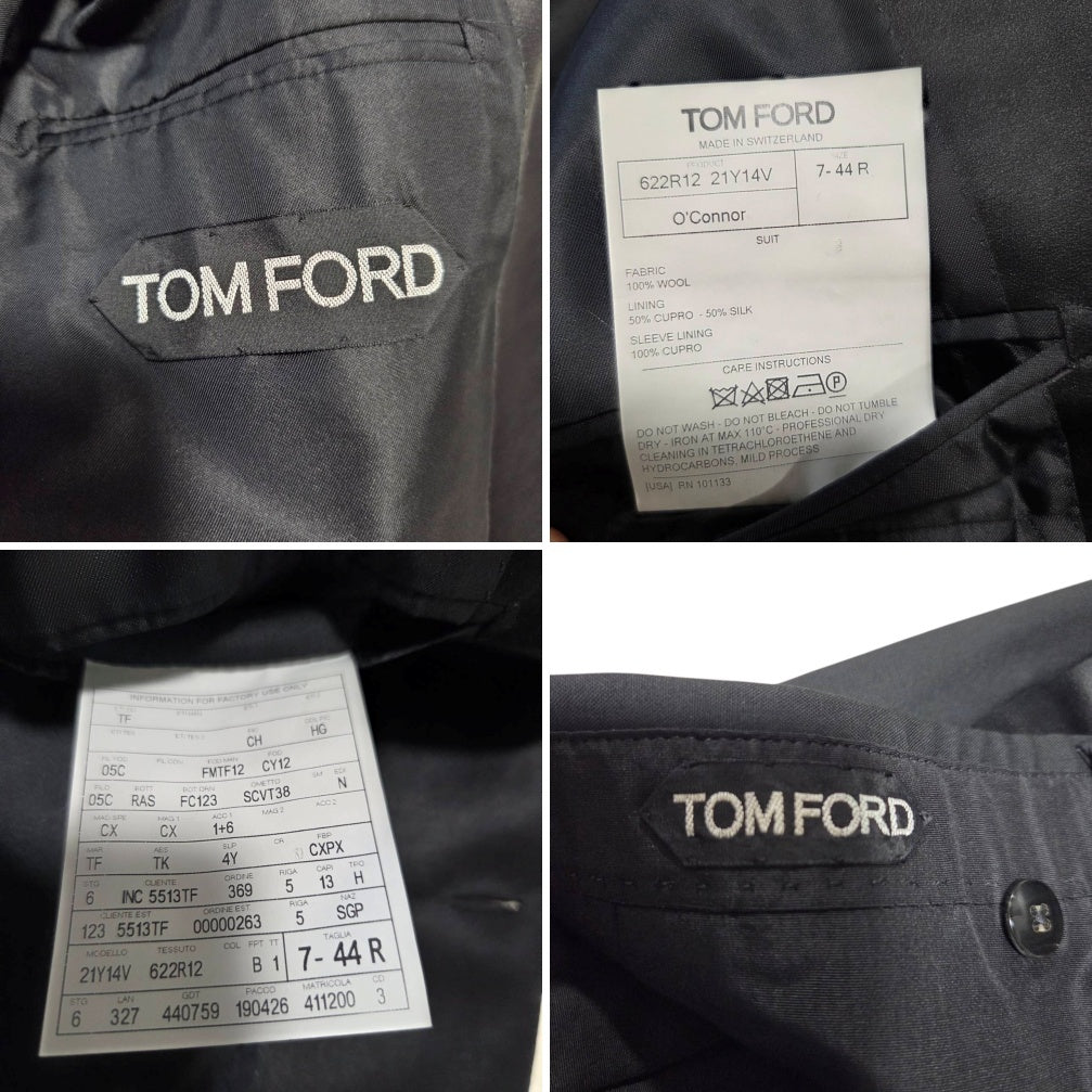 TOM FORD Tuxedo Suit Setup Jacket Blazer  Pants Trousers — Size 44 Men
