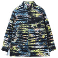 LOUIS VUITTON 2021AW Tie-Dye LV Monogram Denim Shirt Jacket — Size XL