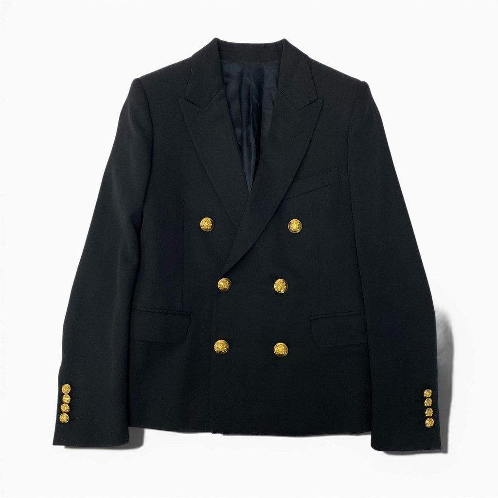 CELINE 2D Short Jacket in Diagonal Wool — Size 34 (2V687092D)