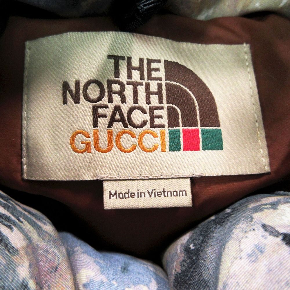 GUCCI × The North Face Forest Print Down Jacket — Size M (663895)