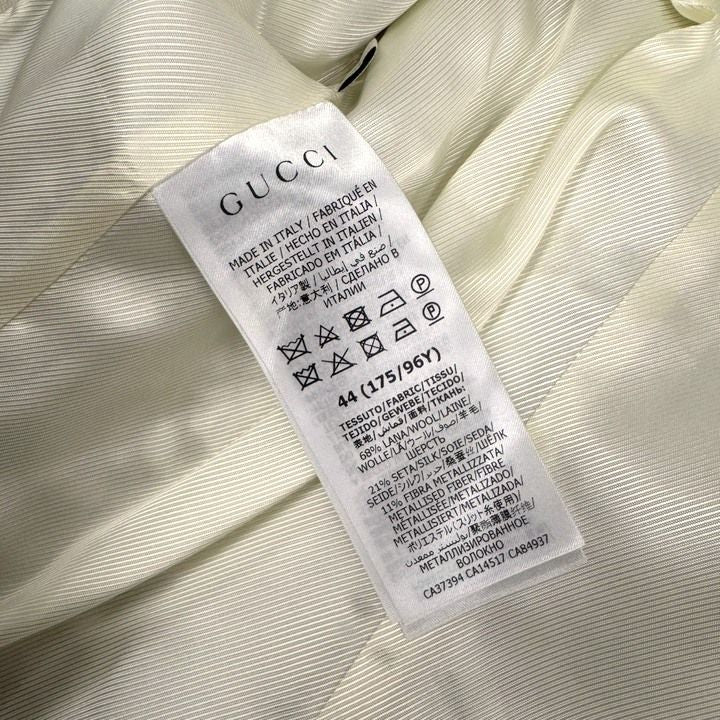 GUCCI Interlocking G Tailored Jacket — Size 44 (623766)