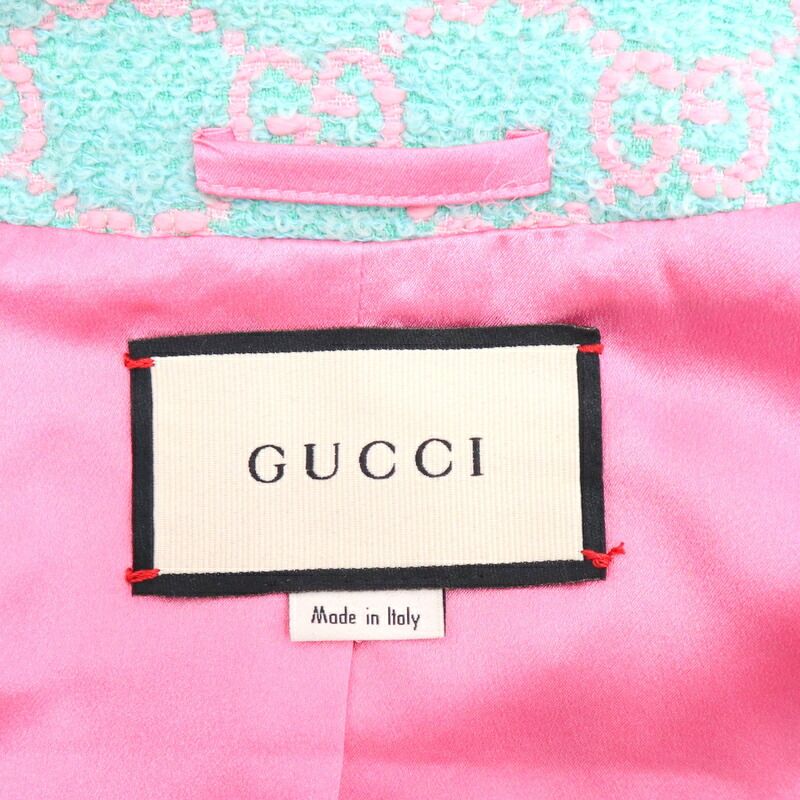 GUCCI GGクローバー カラーレスジャケット — サイズ44