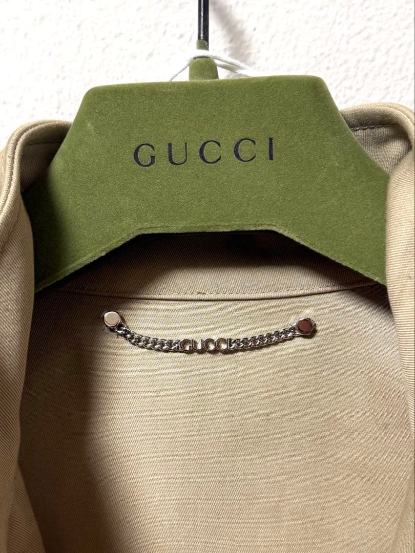 NWT GUCCI Embossed Cotton Deck Bomber Jacket — Size 42