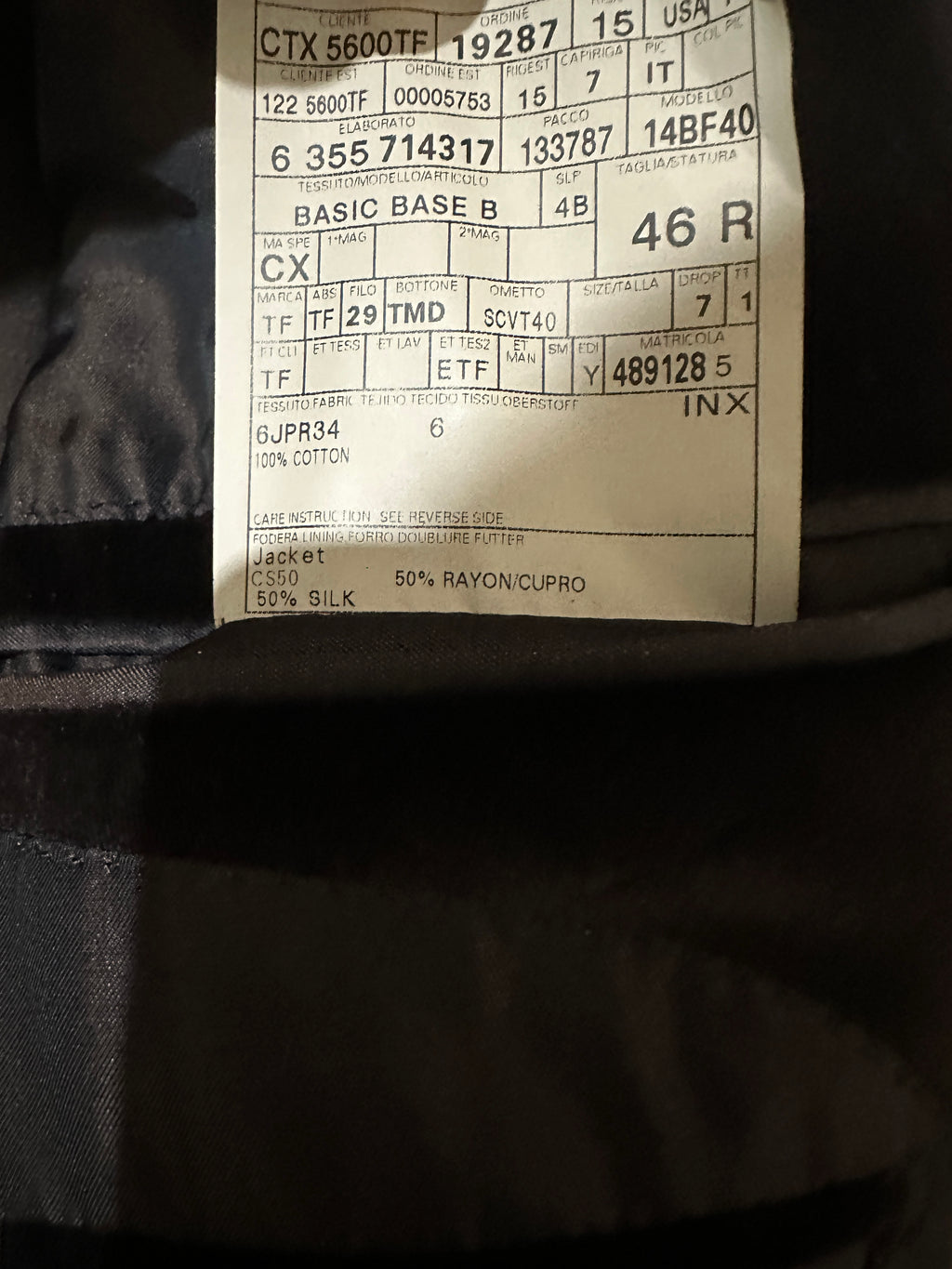 TOM FORD Velvet Tailored Jacket Size 46