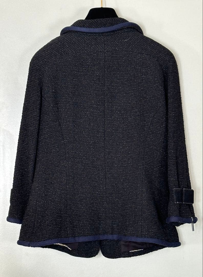 New CHANEL 17SS Little Black Jacket Size 40