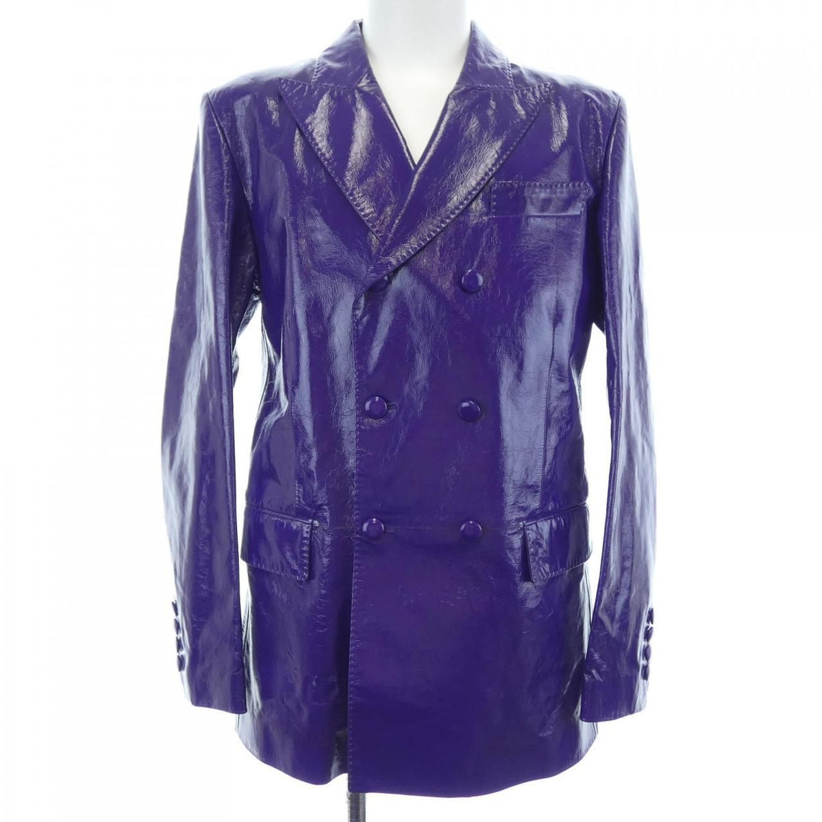 GUCCI 724050 XNATC Leather Jacket Size 44