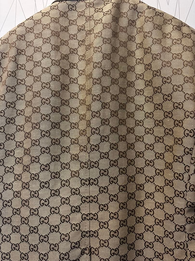 GUCCI GG Pattern Tailored Jacket Size 50 — Pre-owned, Excellent Condition