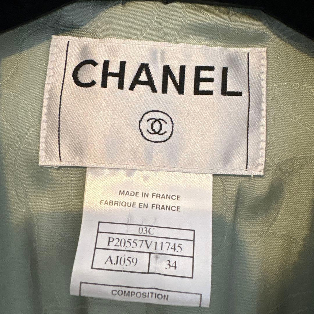 CHANEL Mint Green Jacket Size 34