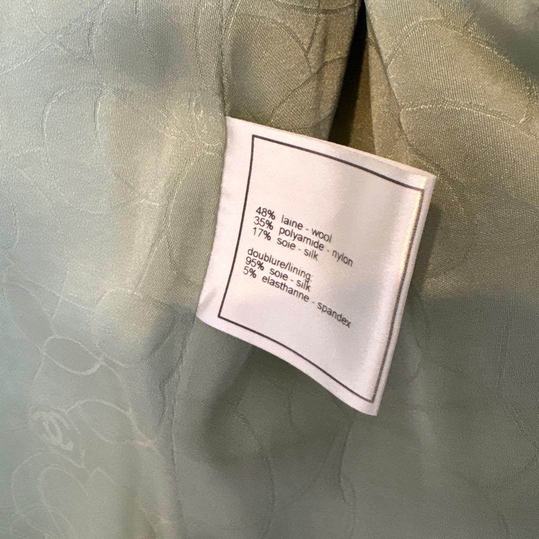 CHANEL Mint Green Jacket Size 34