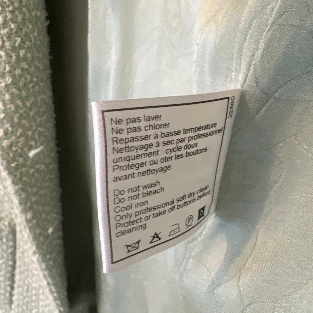 CHANEL Mint Green Jacket Size 34