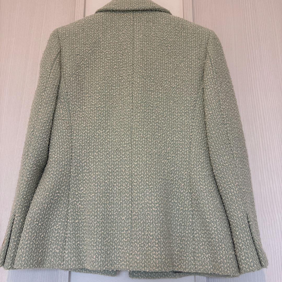 CHANEL Mint Green Jacket Size 34