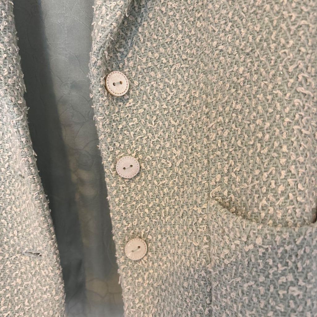 CHANEL Mint Green Jacket Size 34