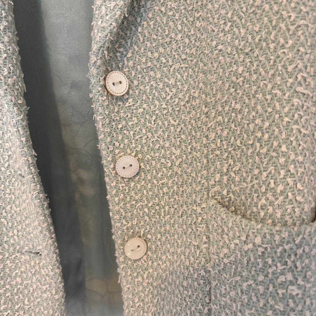 CHANEL Mint Green Jacket Size 34