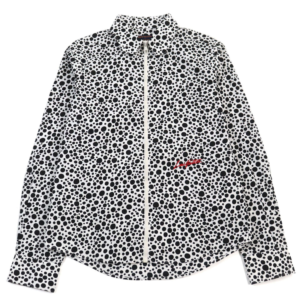 LOUIS VUITTON x Yayoi Kusama 23SS Infinity Dots Zipped Shirt White Black 1AB6I0 Size S