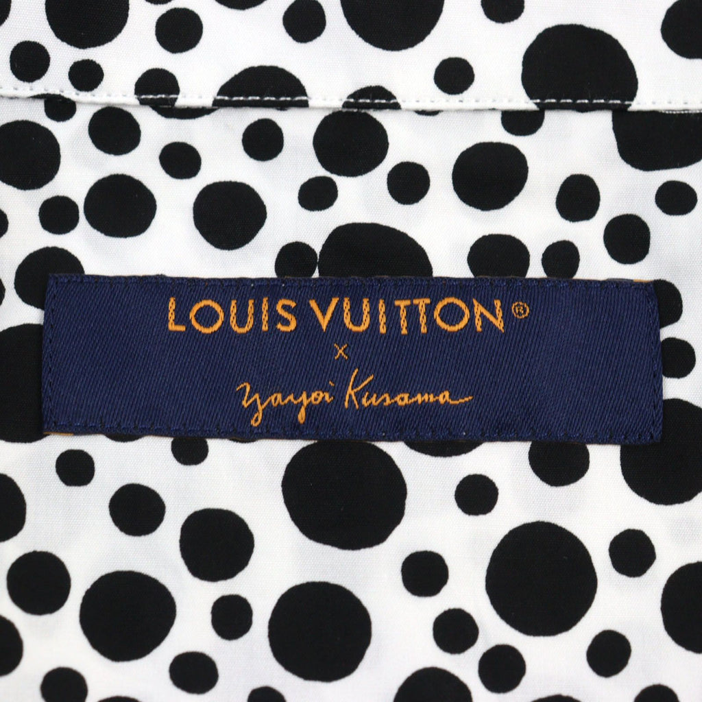 LOUIS VUITTON x Yayoi Kusama 23SS Infinity Dots Zipped Shirt White Black 1AB6I0 Size S