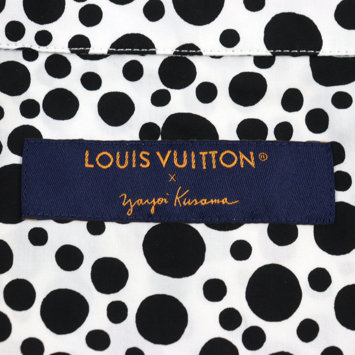 LOUIS VUITTON x Yayoi Kusama 23SS Infinity Dots Zipped Shirt White Black 1AB6I0 Size S