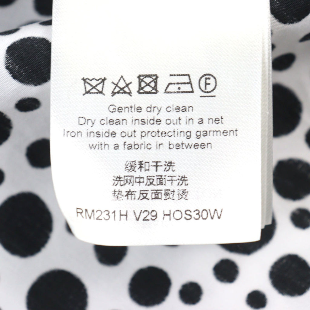 LOUIS VUITTON x Yayoi Kusama 23SS Infinity Dots Zipped Shirt White Black 1AB6I0 Size S
