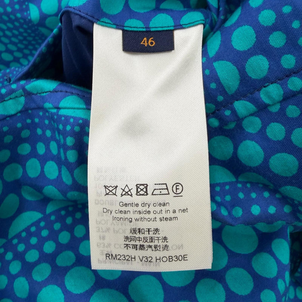 LOUIS VUITTON x Yayoi Kusama 2023 Allover Pumpkin Blouson Blue 1AB8HU Size 46