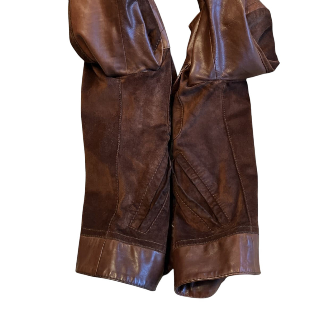 GUCCI Brown Suede Leather Blouson Jacket Size 48