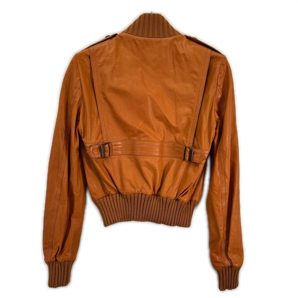 GUCCI Tom Ford-Era Orange Madonna Bomber Jacket 155710 Size 40
