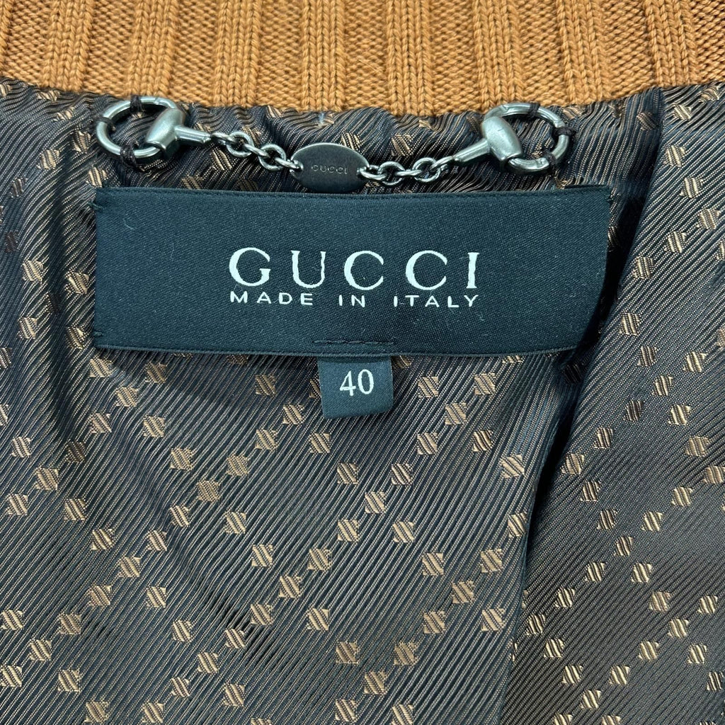 GUCCI Tom Ford-Era Orange Madonna Bomber Jacket 155710 Size 40