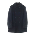 TOM FORD Black Melton Wool Chesterfield Coat Size 52