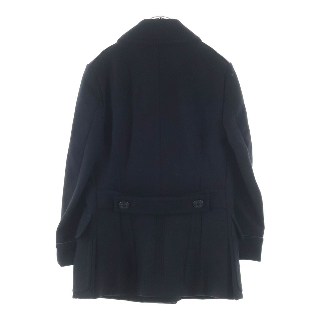 TOM FORD Black Melton Wool Chesterfield Coat Size 52