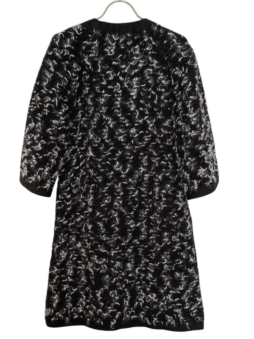 CHANEL Coco Button Wool & Cashmere Knit Dress Size 38