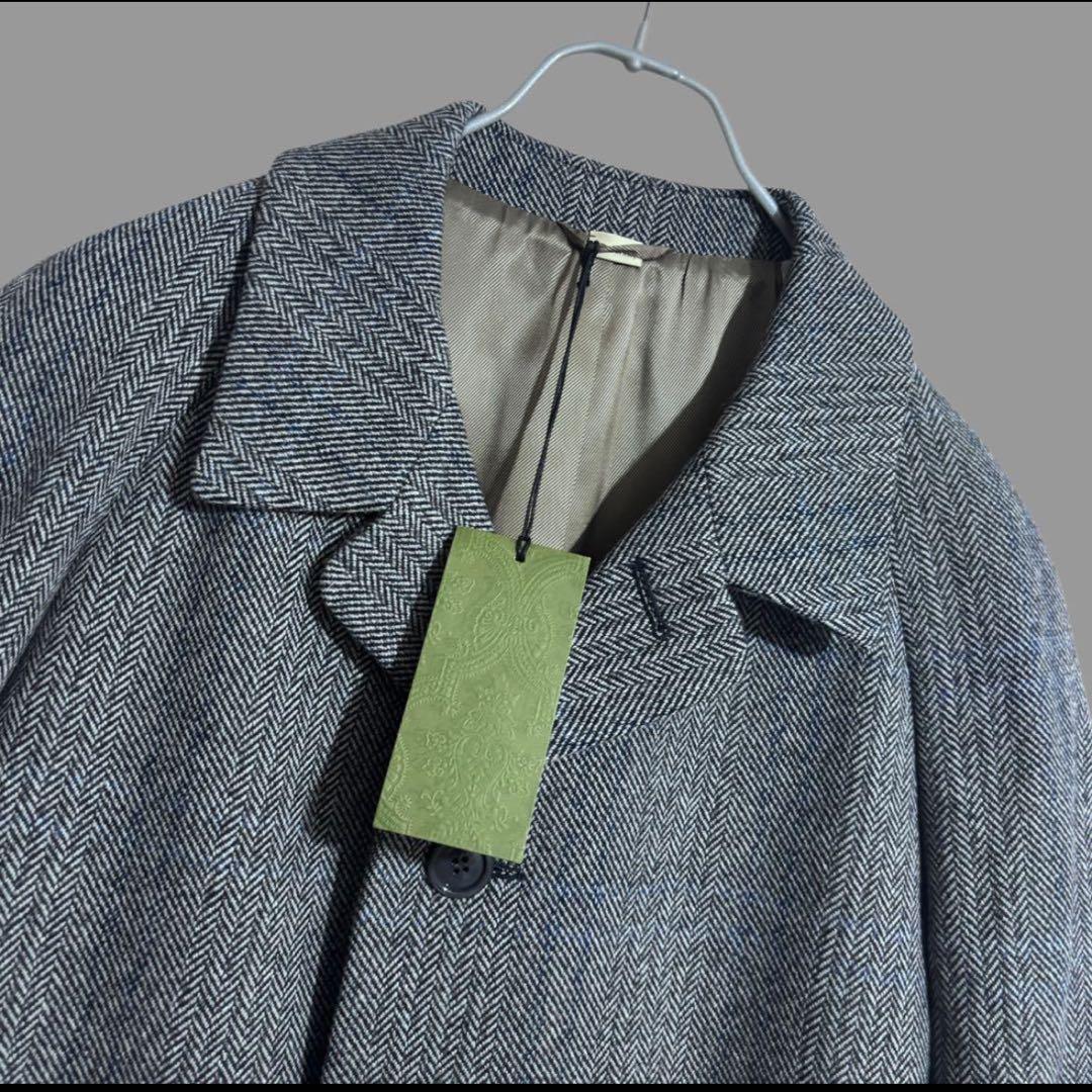 GUCCI 23AW Long Coat — Grey / Size 44