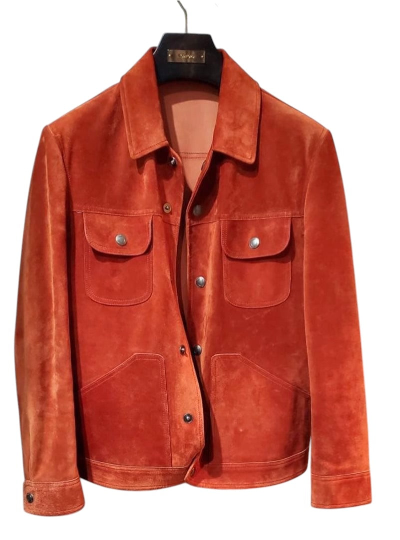 TOM FORD Cashmere Suede Leather Jacket Size 46