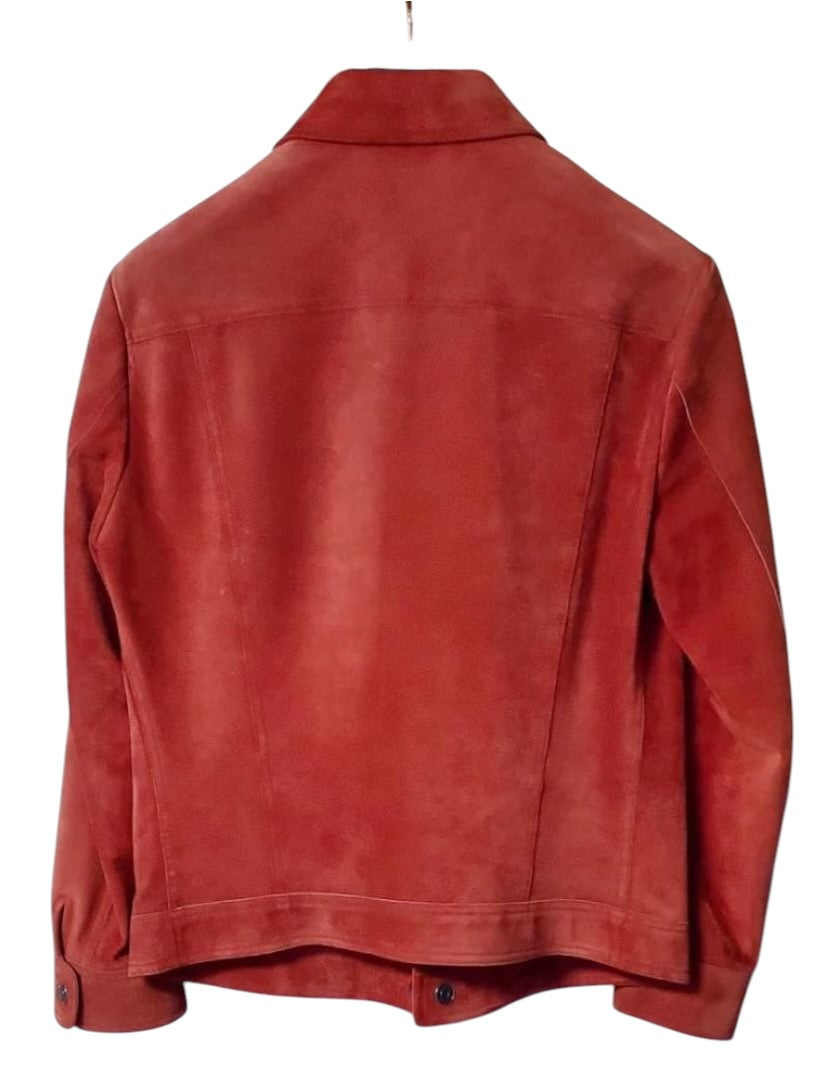 TOM FORD Cashmere Suede Leather Jacket Size 46