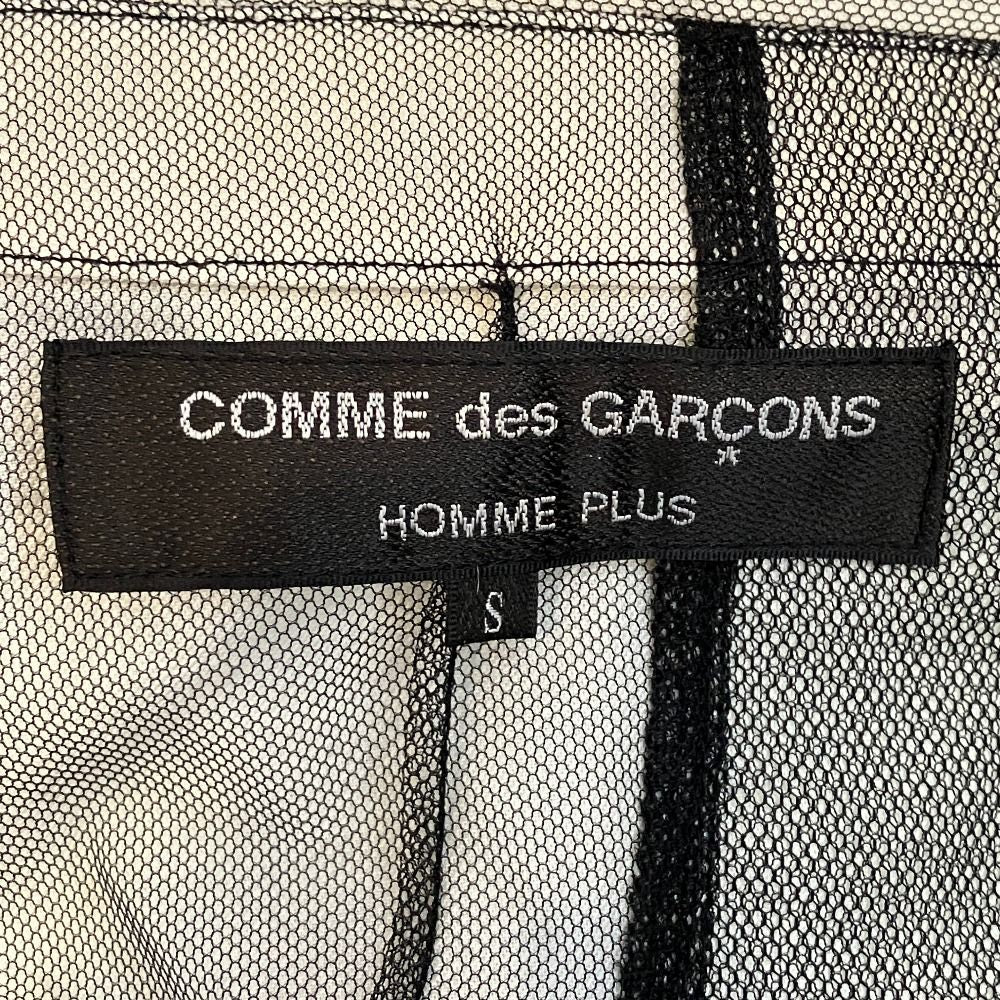 COMME des GARCONS HOMME PLUS 25SS Black Tulle Jacket Coat PO-J034 Size S