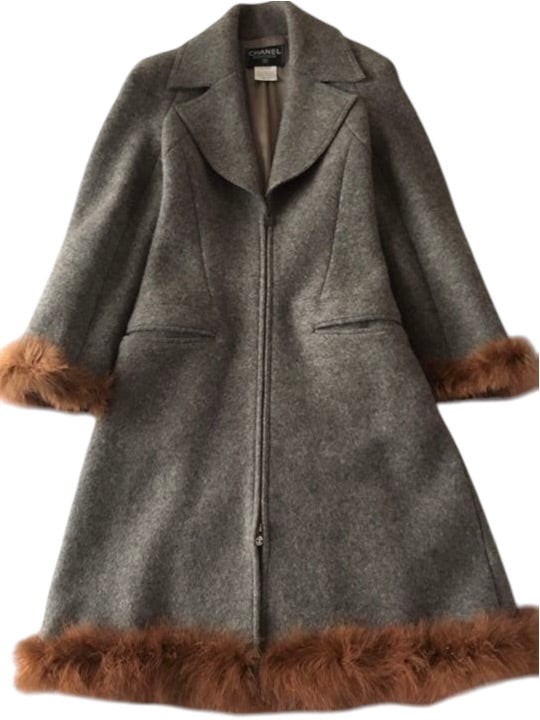 CHANEL Long Coat Size 38