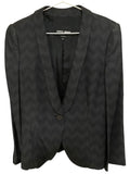 Giorgio Armani Grey Check Tailored Jacket Size 42