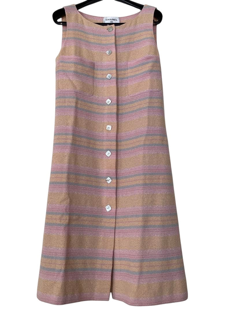 CHANEL Gilet Vest Sleeveless Dress Size 40