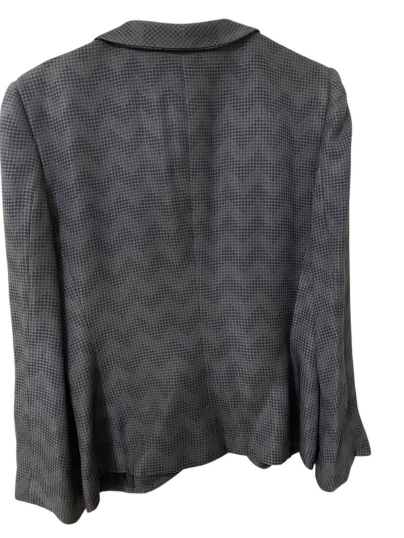 Giorgio Armani Grey Check Tailored Jacket Size 42