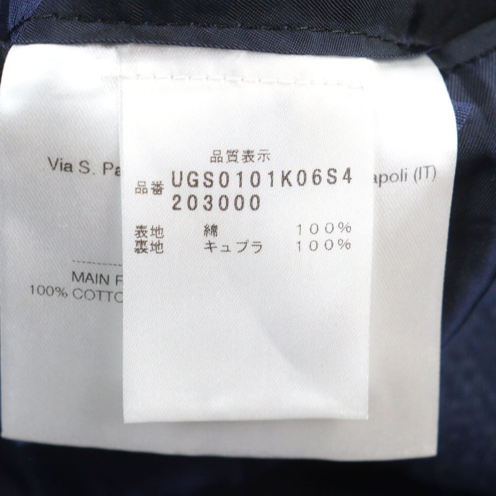 Kiton Allover Logo Cotton Single-Breasted Jacket Size 50