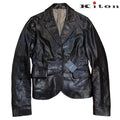 13000$ New Kiton Calf Leather Two-Button Jacket Size 38