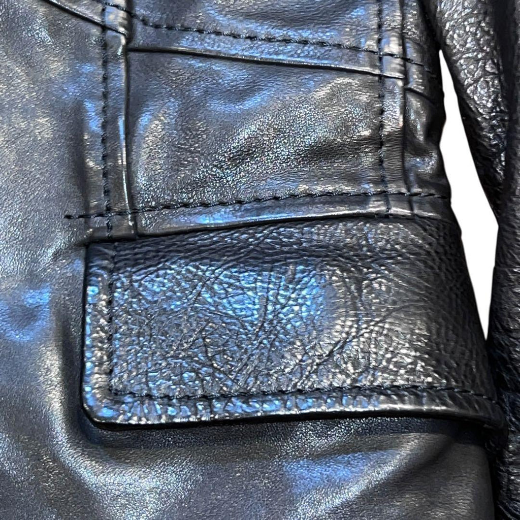 13000$ New Kiton Calf Leather Two-Button Jacket Size 38