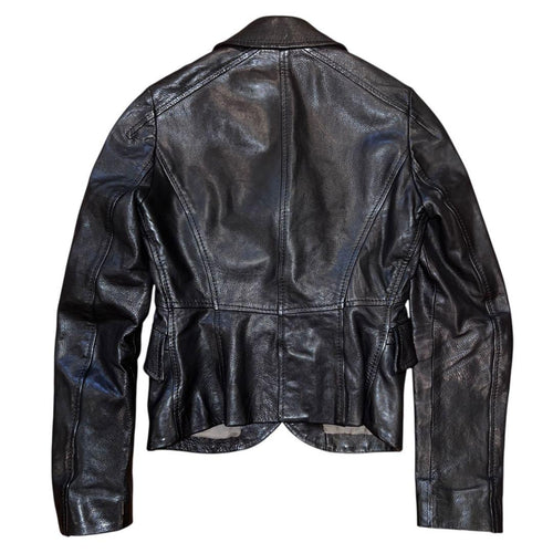 13000$ New Kiton Calf Leather Two-Button Jacket Size 38