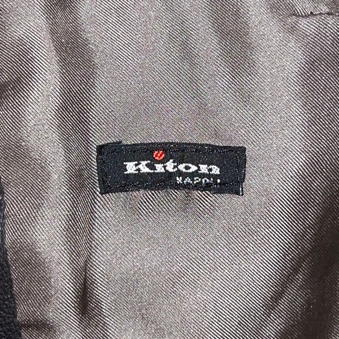 13000$ New Kiton Calf Leather Two-Button Jacket Size 38
