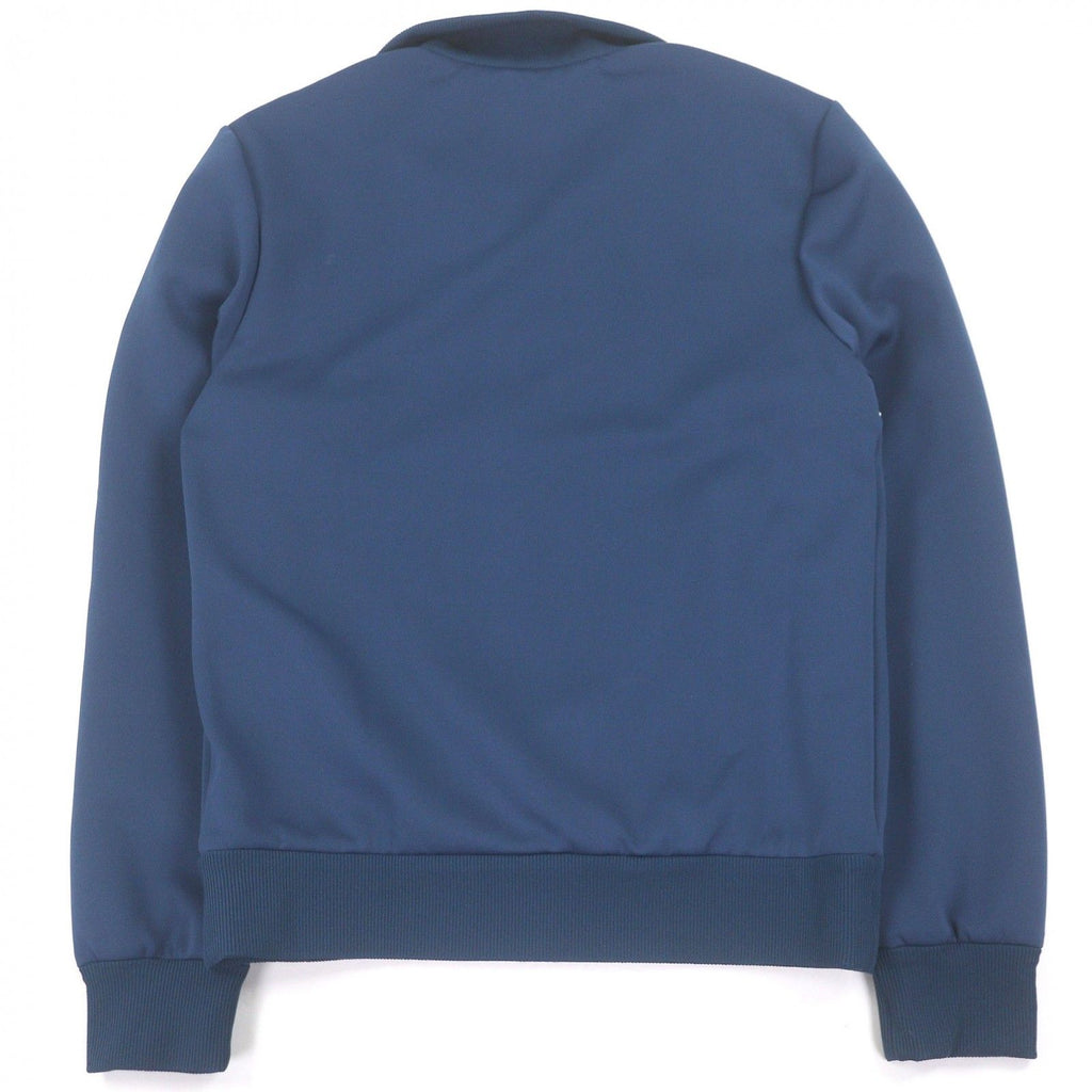 GUCCI Neoprene Logo Web Stripe Zip-Up Track Jacket — Navy / Size S